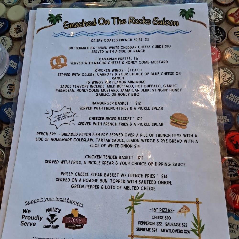 Smashed on the Rocks Menu image 1